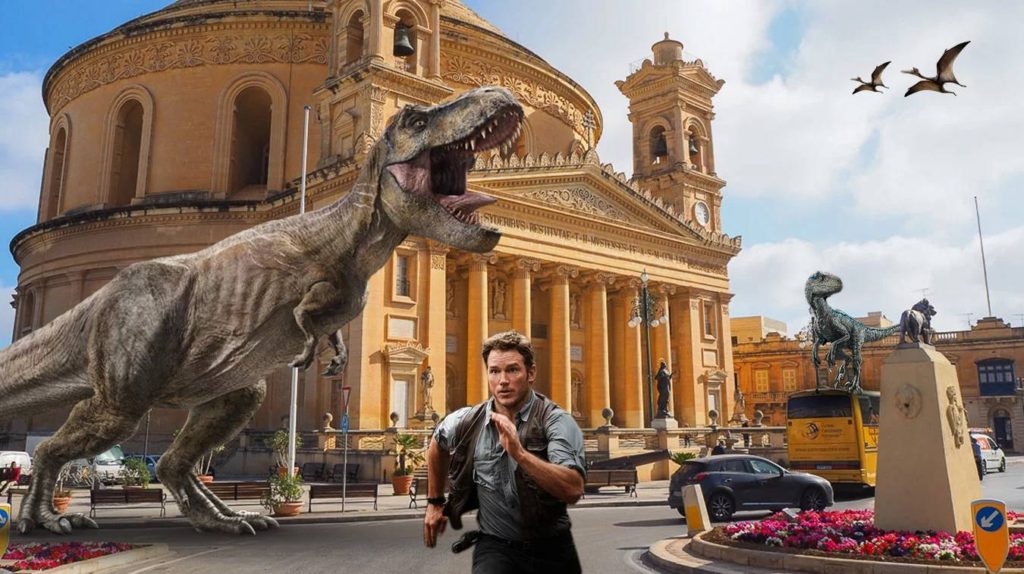 A Malta Sono Arrivati I Dinosauri Di Jurassic World 3 Dominion Destinazione Malta Academy 
