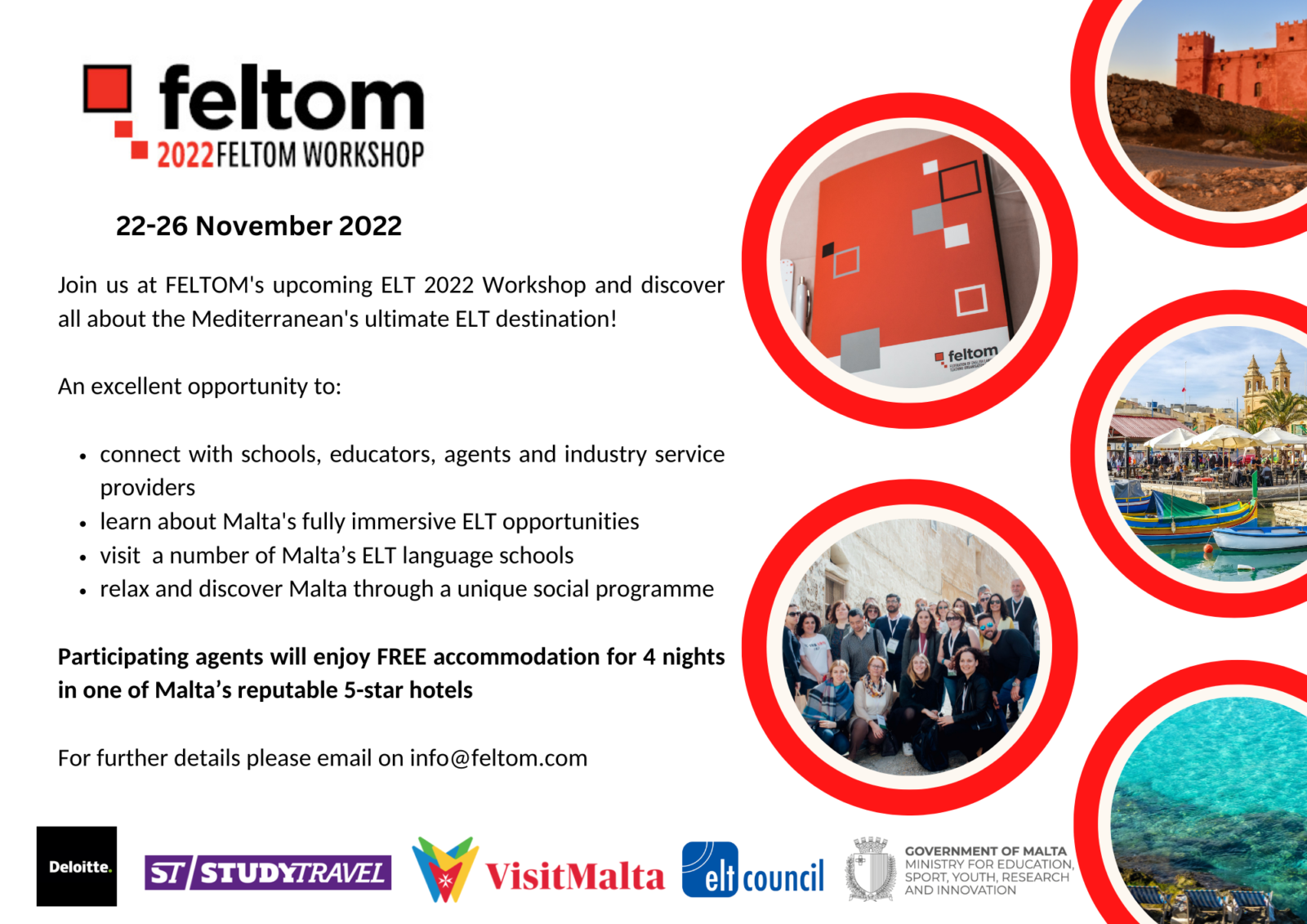 Feltom 2022 Workshop - Destinazione Malta Academy